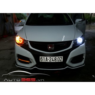 Nâng cấp đèn led Civic ánh sáng cực ngầu nổi bật.